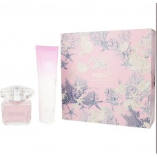 VERSACE BRIGHT CRYSTAL 3 PCS SET: 3 OZ EDT SP + 3.4 B/L + DOPP KITT