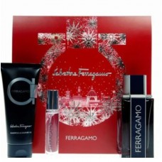 SALVATORE FERRAGAMO 3 PCS SET FOR MEN: 3.4 EDT SP
