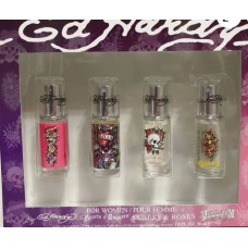 ED HARDY 4 PCS MINI SET women: 4 PCS * 7.5 ML SP 1.7 /3.4/6.7 OZEDP SP