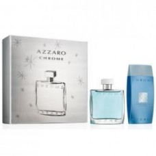 AZZARO CHROME 2 PCS SET: 3.4 EDT SP + 6.8 SHOWER GEL