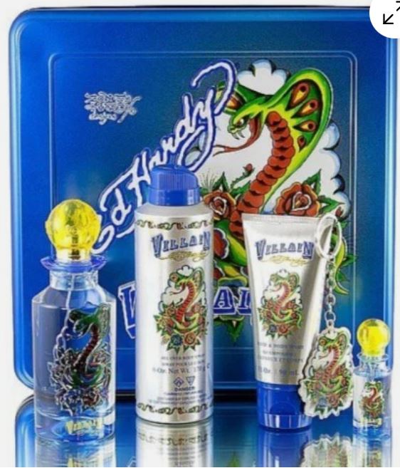ED HARDY VILLAIN 3 PCS SET FOR MEN: 2.5 SP