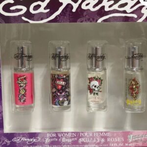 ED HARDY 4 PCS MINI SET women: 4 PCS * 7.5 ML SP 1.7 /3.4/6.7 OZEDP SP